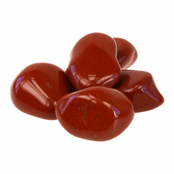 Pierre de jaspe rouge naturelle utilisée en lithothérapie pour l’ancrage, la force vitale et la protection