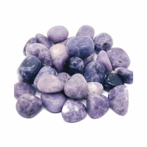 Pierre de lépidolite violette utilisée en lithothérapie pour apaiser le stress, favoriser le sommeil et équilibrer les émotions