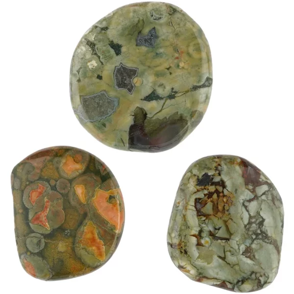 Pierre de rhyolite aux teintes multicolores utilisée en lithothérapie pour la créativité, l’équilibre et la connexion à la Terre